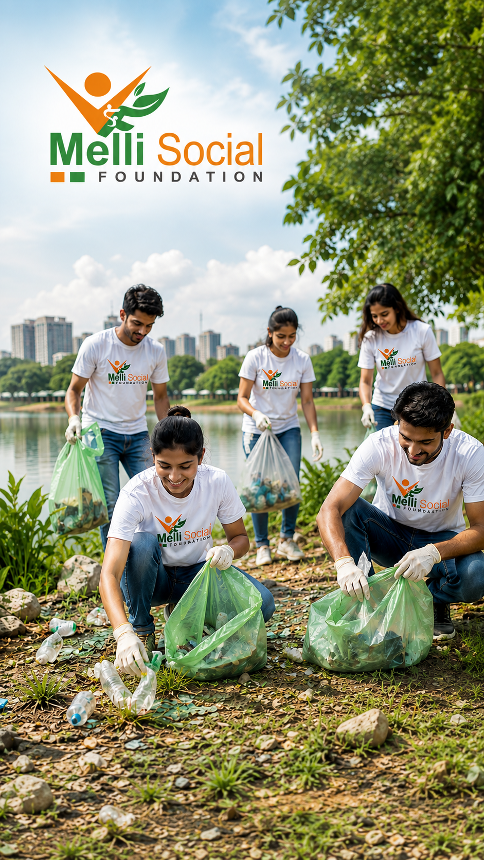 Volunteers on the ground
